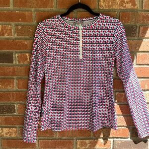 Tommy Bahama Rash Guard Top active Swim Beech Surf vacation Cruise Wear size L